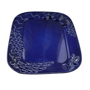 Large Rich Cobalt Blue Scheurich Germany Platter 16" x 12"